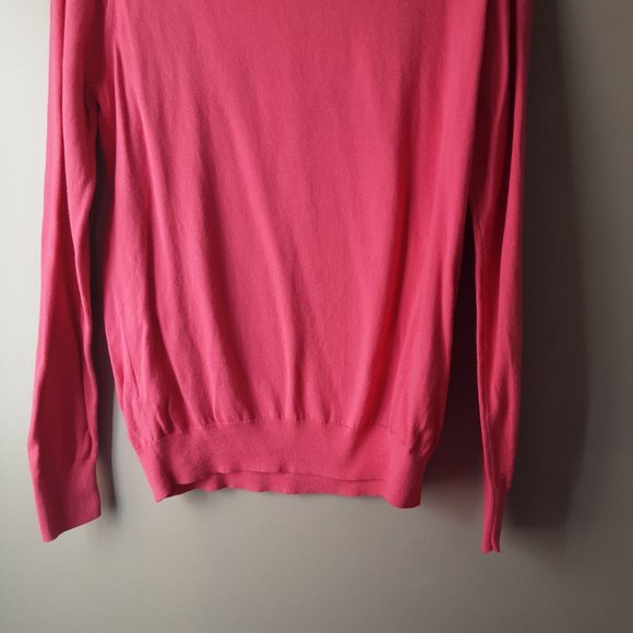 Uniqlo Women's Pink Cotton Cashmere Sweater, Size L - Picture 8 of 12